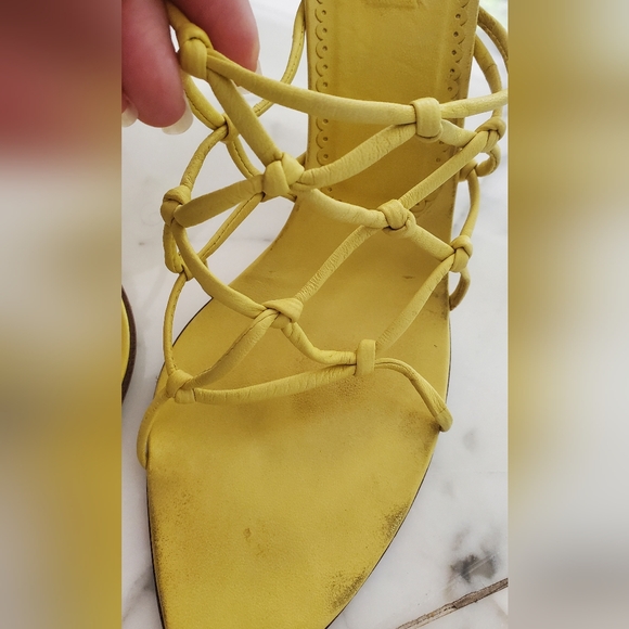 PRADA - size 39 1/2 -sandals- shoes-heels -leather- - Picture 6 of 9